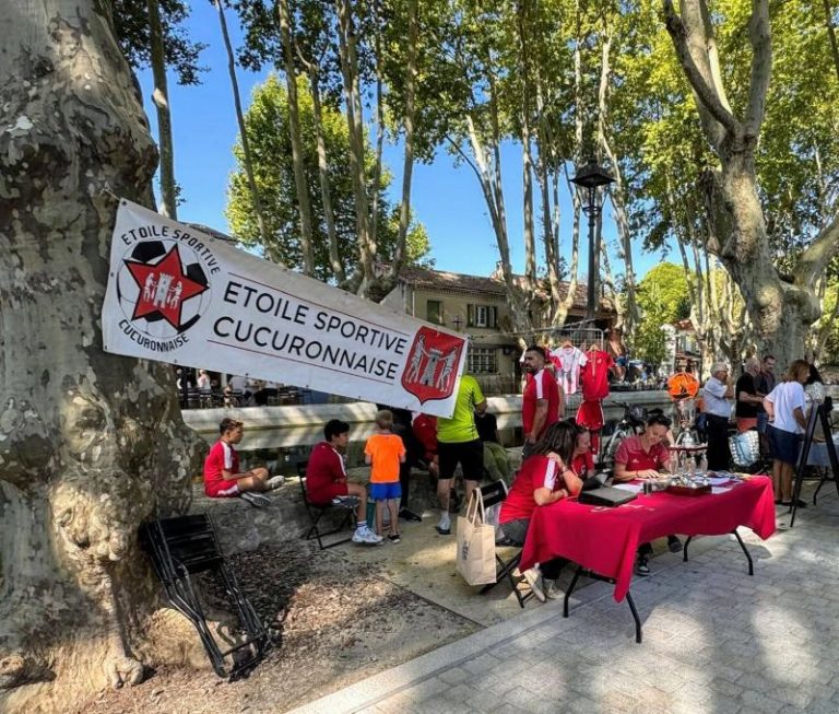 personnes stand platane allée
