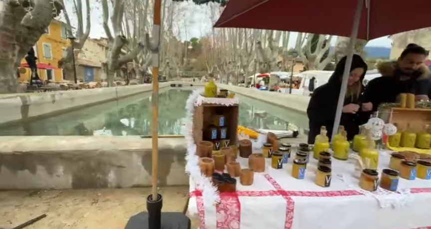 marché stand bassin