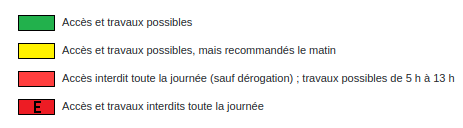 Risque incendie : Information quotidienne pour l'accès aux massifs forestiers exposés aux risques feux de forêts