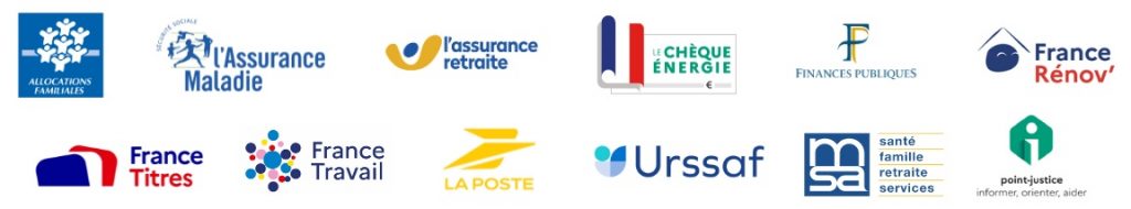 12 organismes qui peuvent être contactez dans la Maison France Services, à La Poste