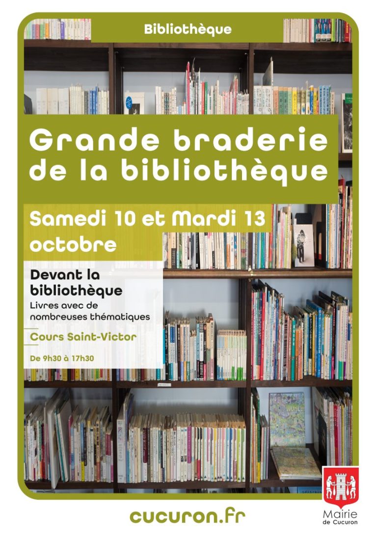 Grande braderie de la bibliothèque