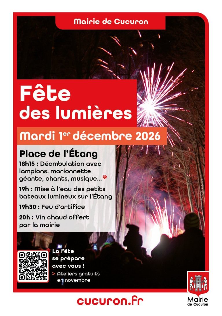 fete des lumieres 2026 feu d'artifice déambulation petits bateaux portes décorées