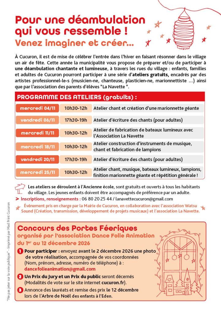 fete des lumieres 2026 feu d'artifice déambulation petits bateaux portes décorées